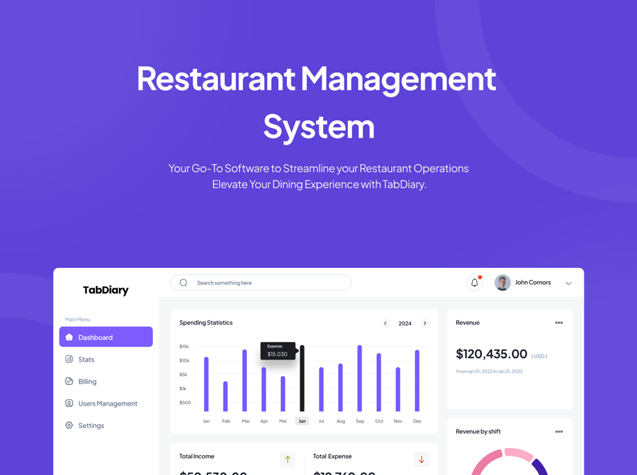 TabDiary reservation management