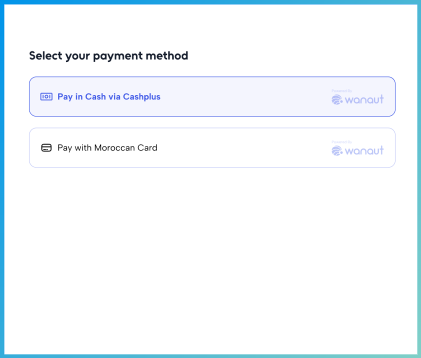 Pay in Cash feature with Cashplus